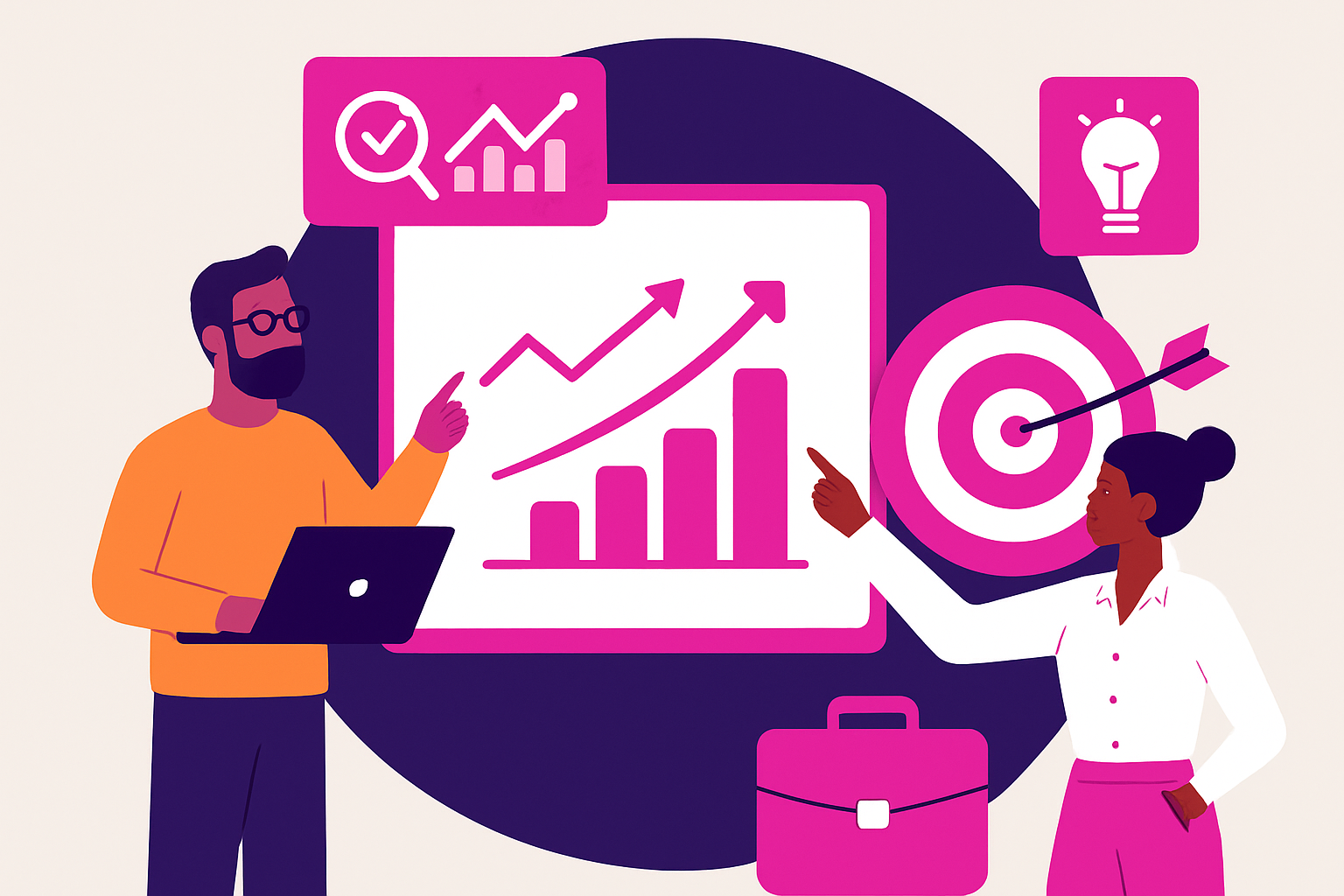 Équipe travaillant sur une stratégie Google Ads efficace